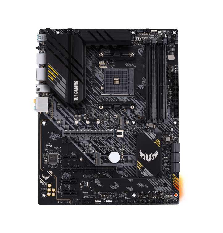 14G0-M0AAY0 ASUS TUF GAMING B550-PLUS Socket AM4 AMD B550 Chipset AMD Ryzen 5000 Series/ 5000 G-Series/ 4000 G-Series/ 3000 Series Processors Support DDR4 4x DIMM 6x SATA 6.0Gb/s ATX Motherboard (Refurbished)