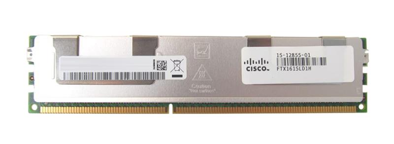 15-12855-01 Cisco 16GB PC3-8500 DDR3-1066MHz ECC Registered CL7 240-Pin DIMM 1.35V Low Voltage Quad Rank Memory Module