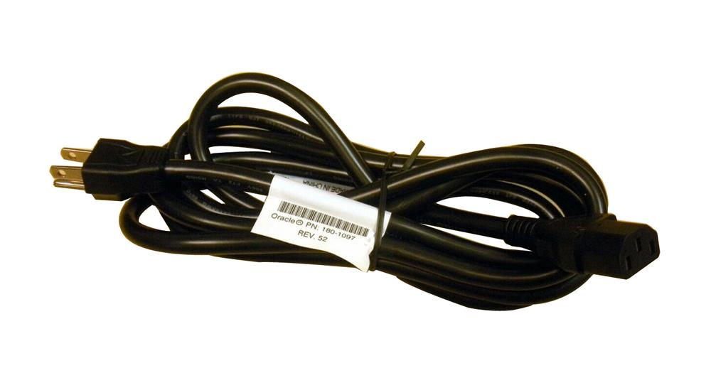 180-1097 Sun 115V US System-Monitor AC Power Supply Cord Black 14AWG