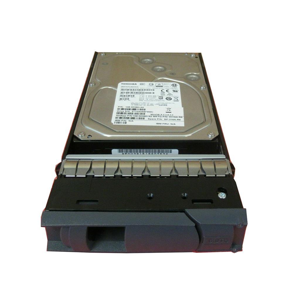 1LZ27Z-038 NetApp 6TB 7200RPM SAS 12Gbps (NSE / SED) 3.5-inch Internal Hard Drive for DS4246 and FAS2554
