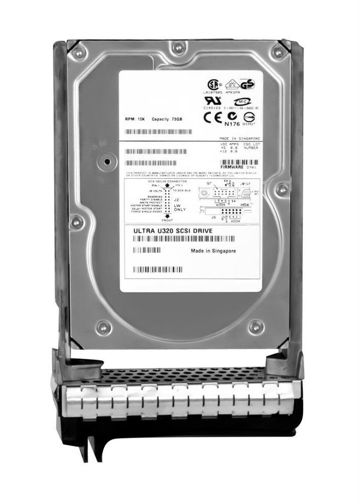 1M931-U Dell 73GB 10000RPM Ultra-320 SCSI 80-Pin Hot Swap 8MB Cache 3.5-inch Internal Hard Drive with Tray for PowerEdge 1650 2600 and 2650