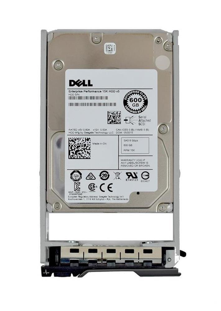 1W7HC Dell 600GB 15000RPM SAS 12Gbps 128MB Cache 2.5-inch Internal Hard Drive with Tray
