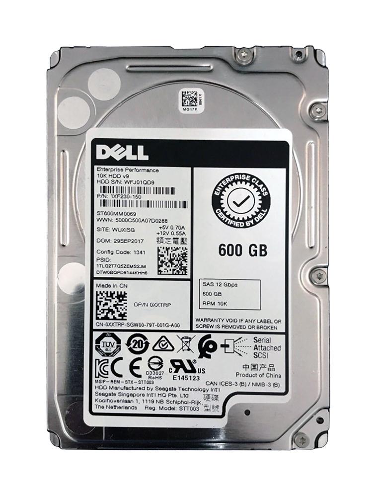 1XF230-150 Seagate Enterprise Performance 10K 600GB 10000RPM SAS 12Gbps 128MB Cache (ISE / 512n) 2.5-inch Internal Hard Drive