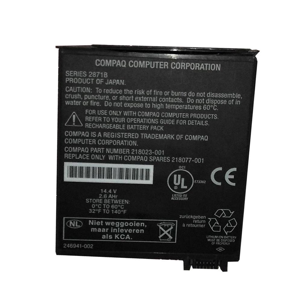 218023-001 HP Li-ion Battery for Armada 4100 Notebook PC (Refurbished)