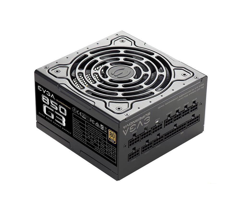 220-G3-0850-X3 EVGA SuperNOVA 850 G3 850-Watts ATX 24-Pin 80 Plus Gold Power Supply