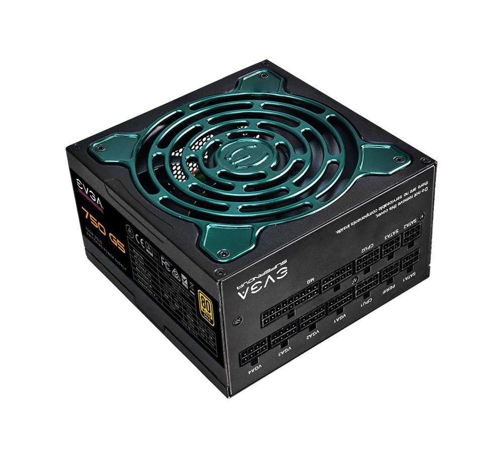220-G5-0750-X2 EVGA SuperNOVA 750 G5 750-Watts ATX 24-Pin 80 Plus Gold Power Supply