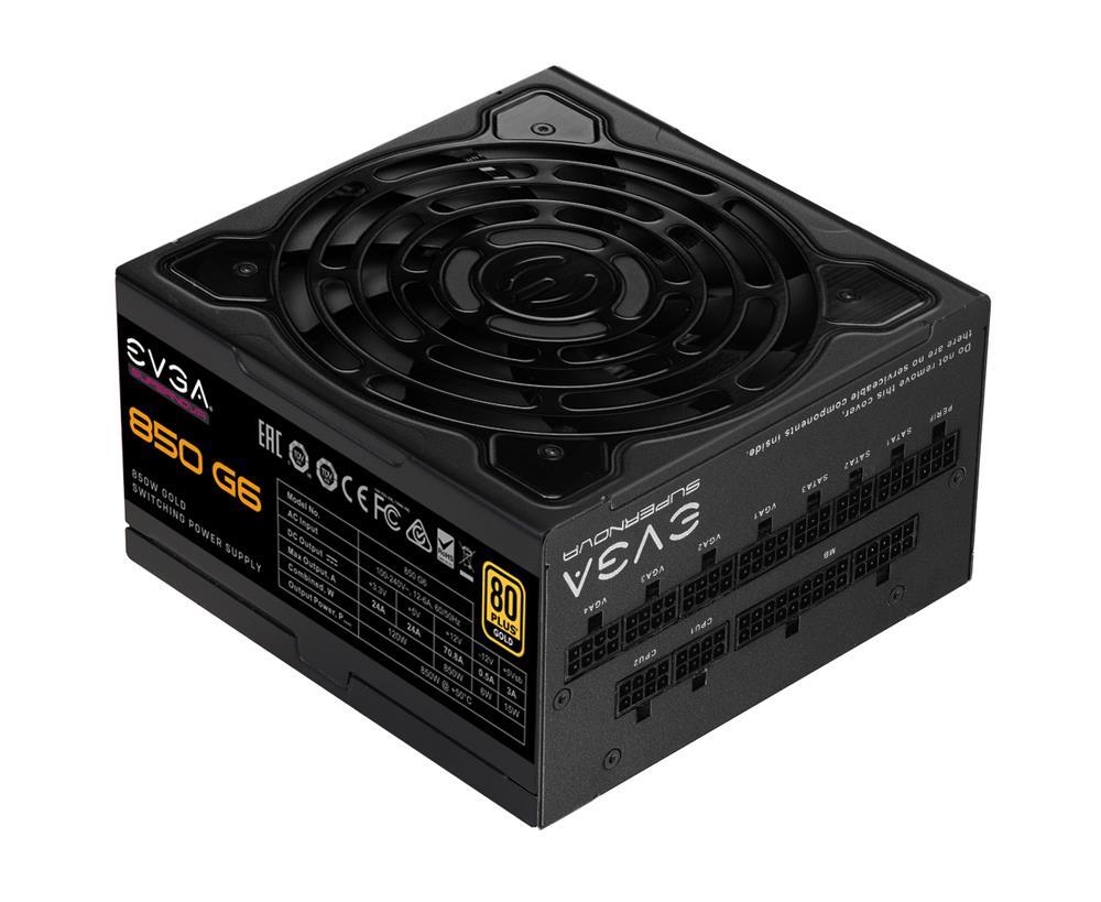 220-G6-0850-X2 EVGA SuperNOVA 850 G6 850-Watts ATX 24-Pin 80 Plus Gold Power Supply