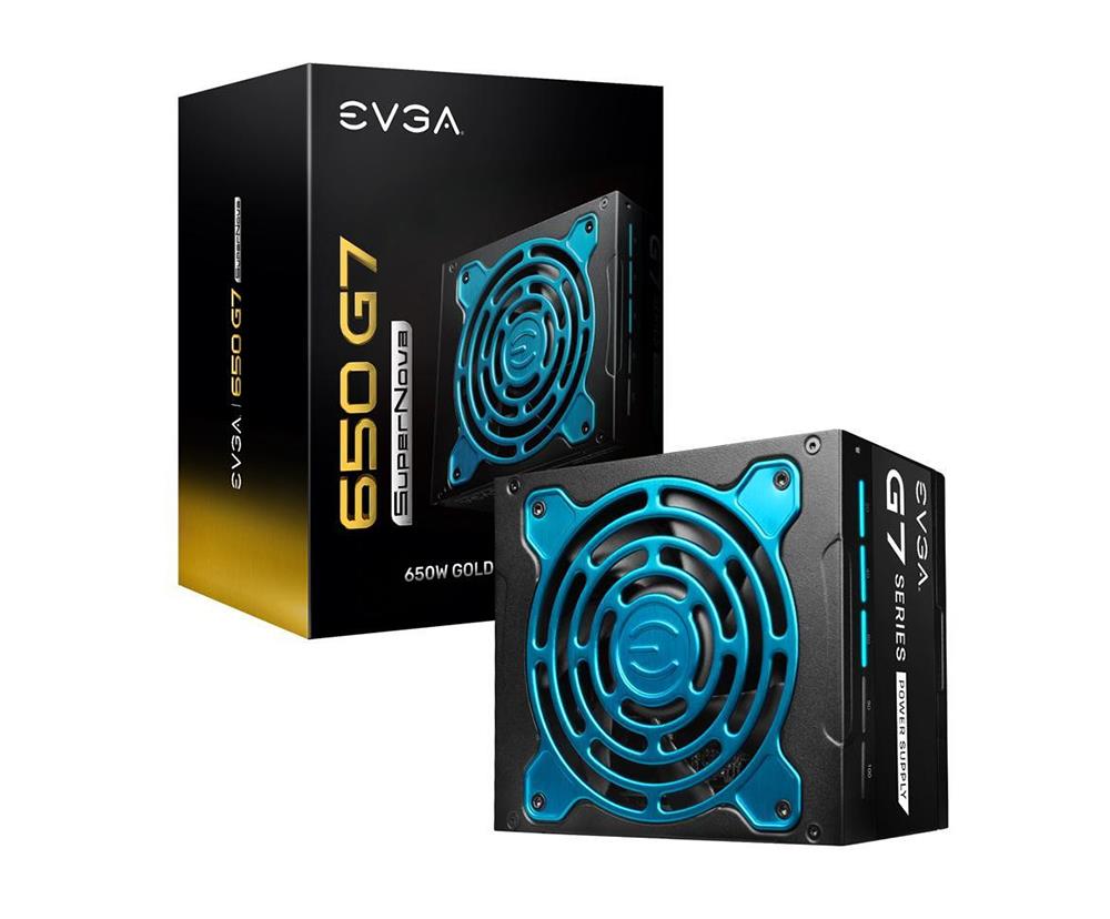 220-G7-0650-X1 EVGA SuperNOVA 650 G7 650-Watts ATX12V/EPS12V 24-Pin Full-Modular 92% Efficiency 80 Plus Gold Power Supply