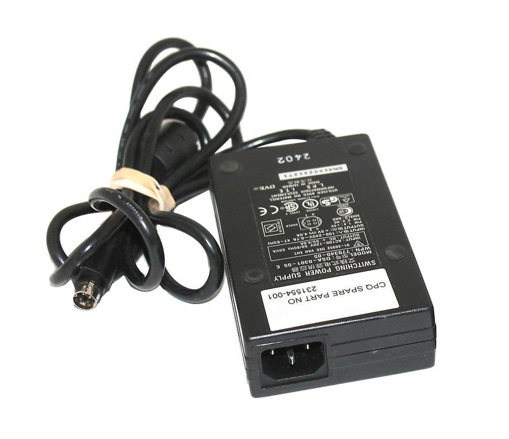 231554-001 HP Switching Power Supply for EVO T20/ T1000/ T1500 Series Thin Clients
