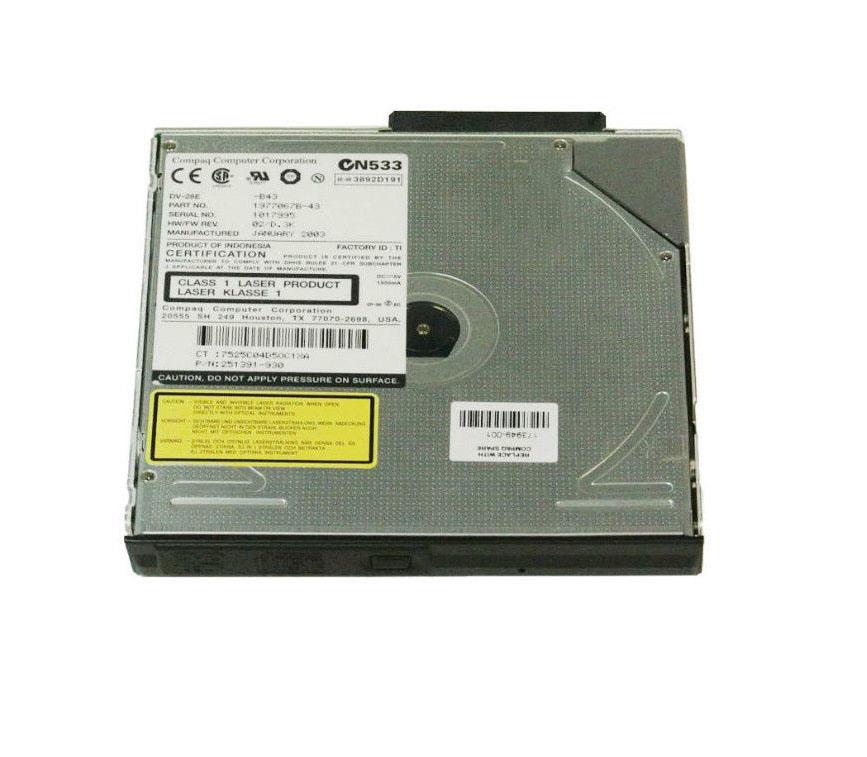237342-830 HP 8x DVD-ROM Drive (Carbon) Evo N800c N800v Presario 2800 Series
