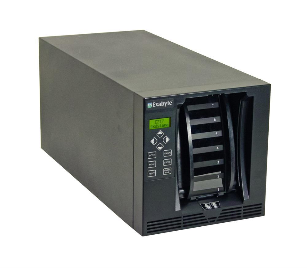 270011-649 Exabyte EZ17 7-Slots 140GB(Native) / 280GB(Compressed) Mammoth SCSI LVD Desktop Tape Autoloader (Refurbished)