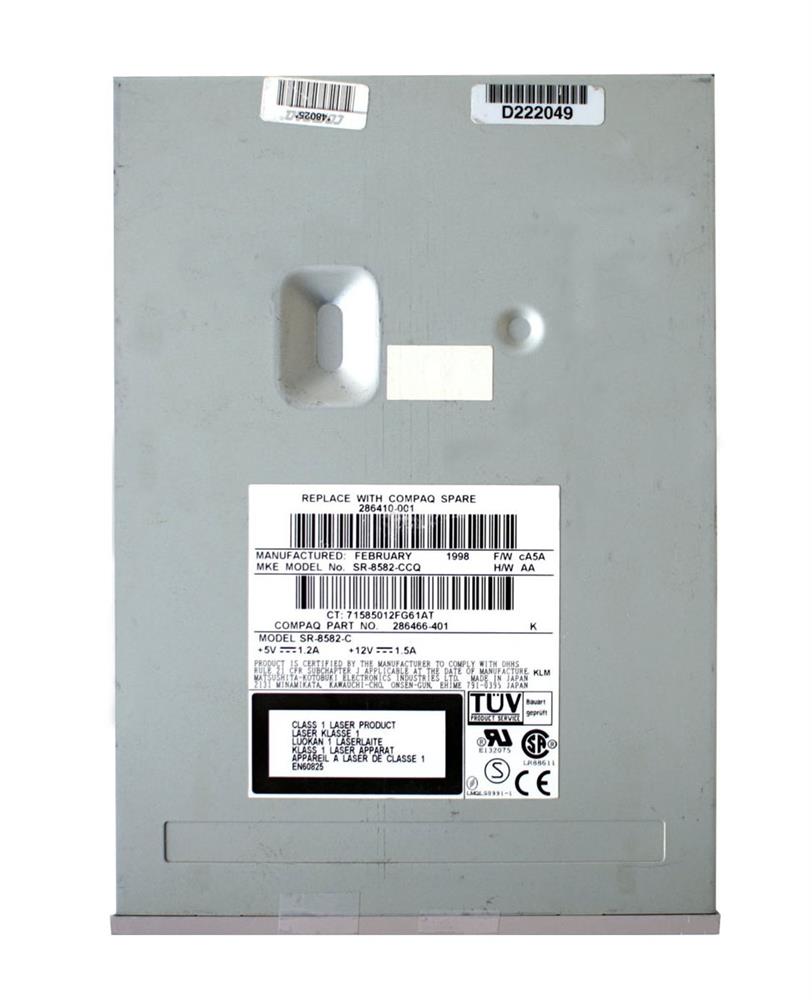 286466-401 HP DVD2 CD-ROM Drive (Carbon)