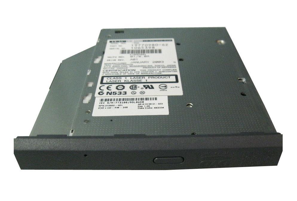 310662-001N HP 24x Combo Optical Drive (Carbon Black) for Presario Notebook PC3000 Series