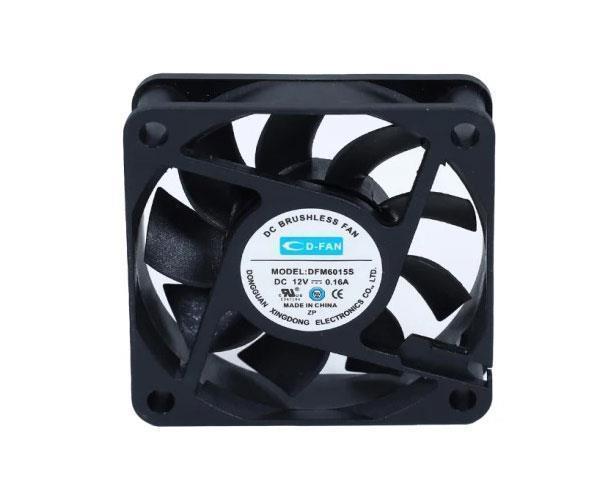 3160-1054 HP 12V DC Tubeaxial Fan Assembly (Includes Cable and Shield) Mounts at Top Rear of Chassis