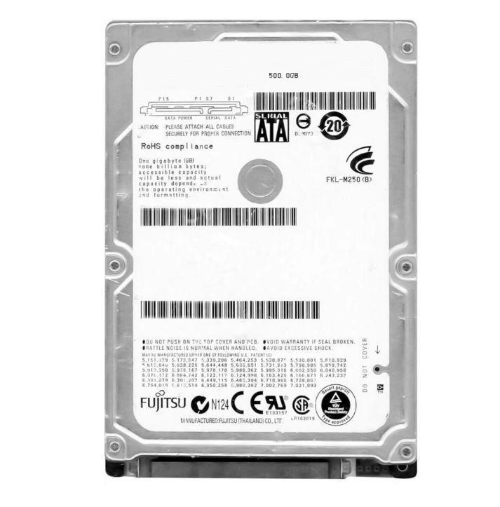 34045065 Fujitsu 500GB 5400RPM SATA 3Gbps 2.5-inch Internal Hard Drive