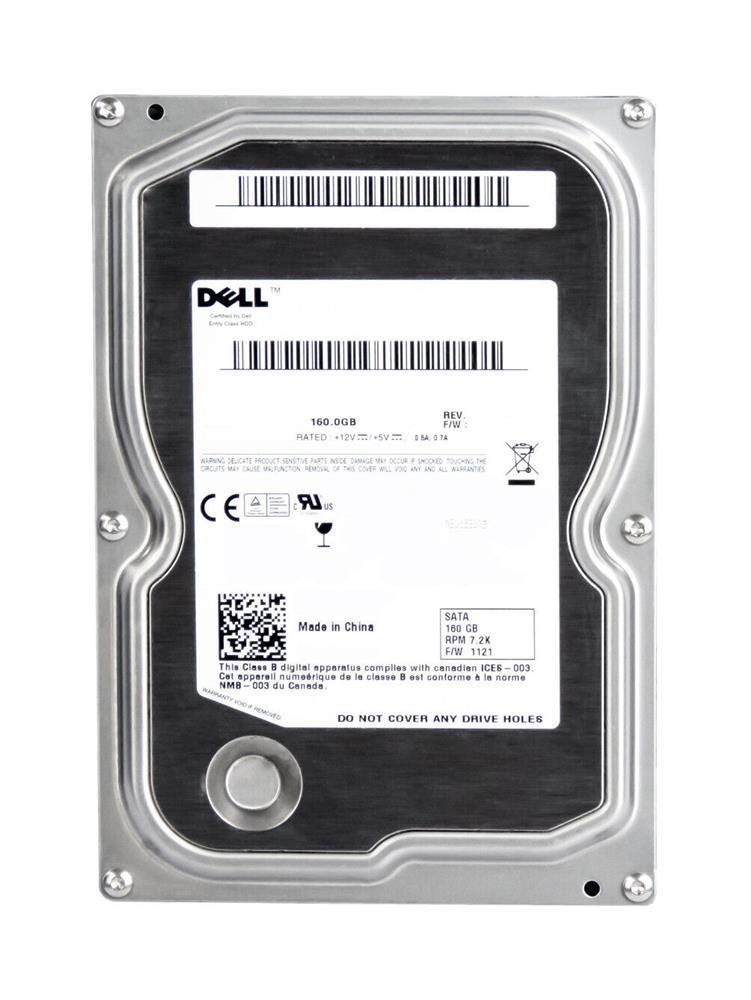 341-3887 Dell 160GB 7200RPM SATA 3Gbps 8MB Cache 3.5-inch Internal Hard Drive