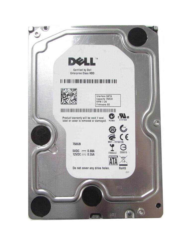 342-6173 Dell 750GB 7200RPM SATA 6Gbps 2.5-inch Internal Hard Drive