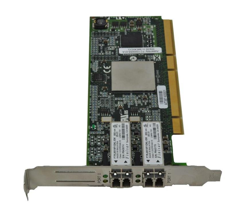366028-001 HP Dual-Ports LC 2Gbps Fiber Channel PCI-X Host Bus Network Adapter 