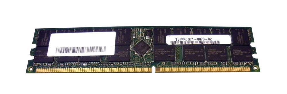 371-0073-N Sun 2GB PC3200 DDR-400MHz Registered ECC CL3 184-Pin DIMM 2.5V Memory Module
