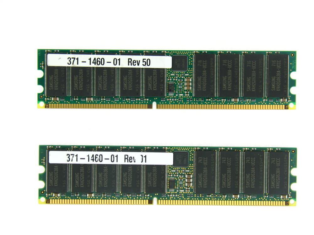 371-1460-01 Sun 4GB PC3200 DDR-400MHz Registered ECC CL3 184-Pin DIMM 2.5V Memory Module