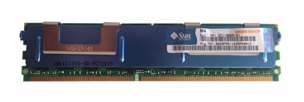 371-3069-N Sun 4GB PC2-5300 DDR2-667MHz ECC Fully Buffered CL5 240-Pin DIMM Dual Rank Memory Module