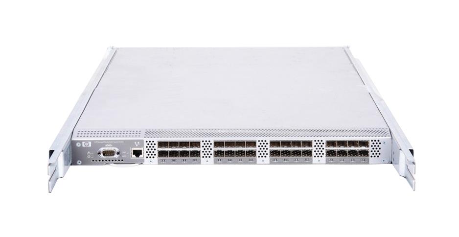 376703-001 HP 4/32 4GB 32-Port SFP San Ethernet Switch Rack-mountable - 1U (Refurbished)