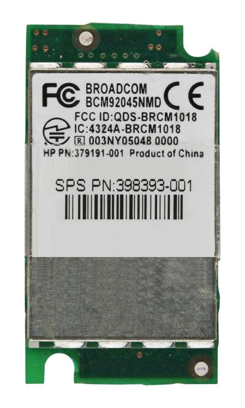 379191-001 HP Integrated Bluetooth 2.0 Wireless Module Embadded Blueflame (Broadcom) Circuit Board for Presario V4000 and Pavilion DV2000/4000/9000 Series Notebooks
