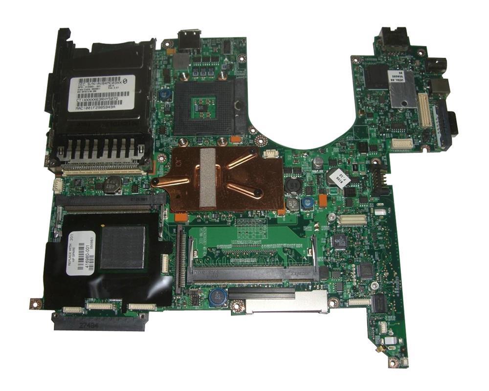 379791-001 HP System Board (MotherBoard) with Intel Graphics for NC6220/NC6230 Notebook PC (Refurbished)