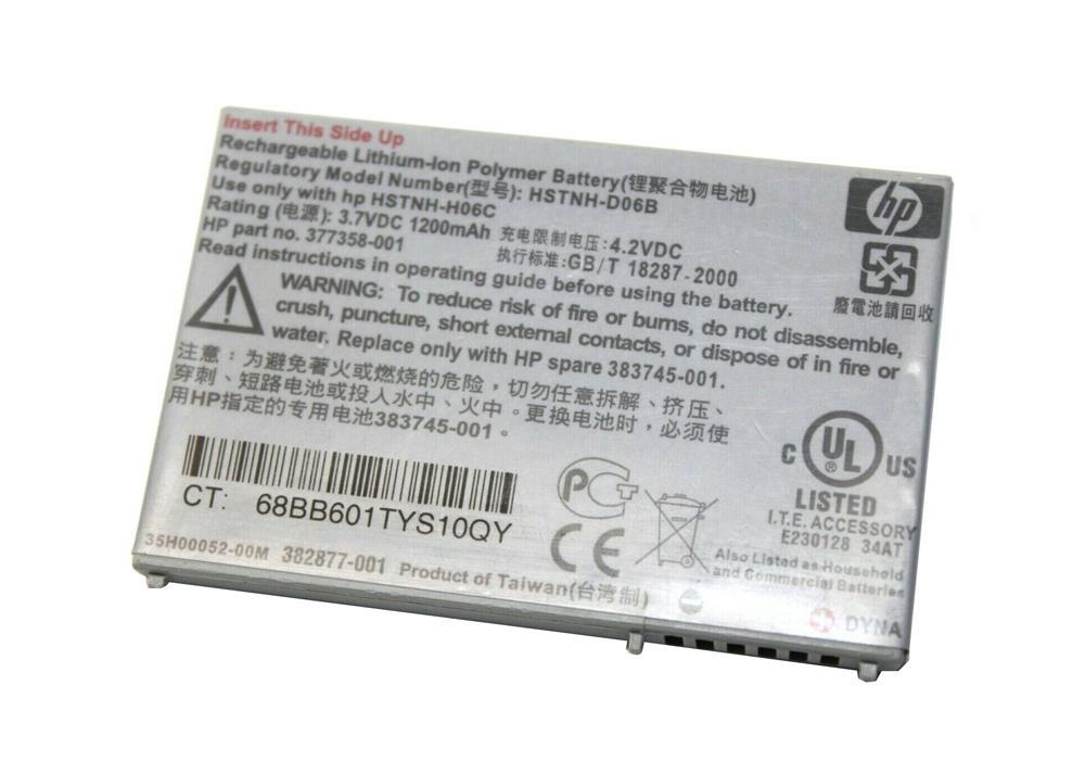 383745-001 HP Hw6515 1200 Mah Li-ion Smart Battery (Refurbished)