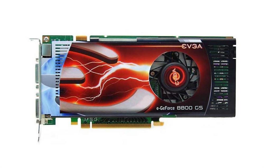 384-P3-N851-TR EVGA GeForce 8800 GS 384MB GDDR3 192-bit HDCP Ready SLI Support PCI Express 2.0 x16 Video Graphics Card
