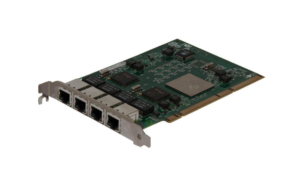 389996-001 HP Quad-Ports RJ-45 1Gbps 10Base-T/100Base-TX/1000Base-T Gigabit Ethernet PCI-X Server Network Adapter