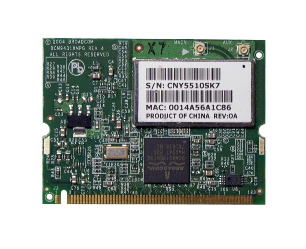 392557-001N HP Mini PCI 54G 802.11b/g High Speed Wireless LAN (WLAN) Network Interface Card for DV4000 Series Notebook