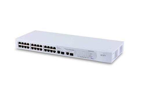 3C16475CS 3Com Superstack 3 Baseline 24-Ports 100Base-T to 100Base-TX Fast Ethernet Rack-mount Switch with 2x 10/100/1000 Ports (Refurbished)