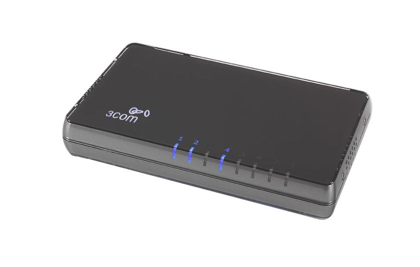 3CFSU08 3Com Ethernet Switch 8 8 x 10/100Base-TX LAN (Refurbished)