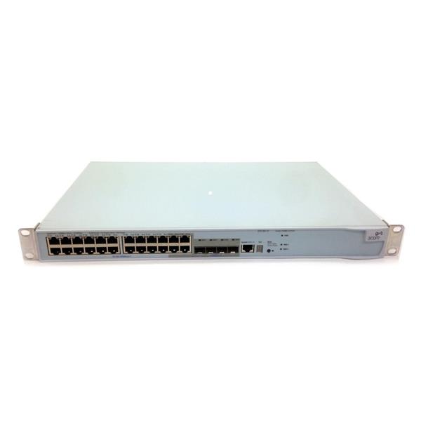 3CR17661-91 3Com 4200G 24-Ports Layer 3 20 x 10/100/1000Base-T 4 x 1000Base-T SFP Shared Switch (Refurbished)
