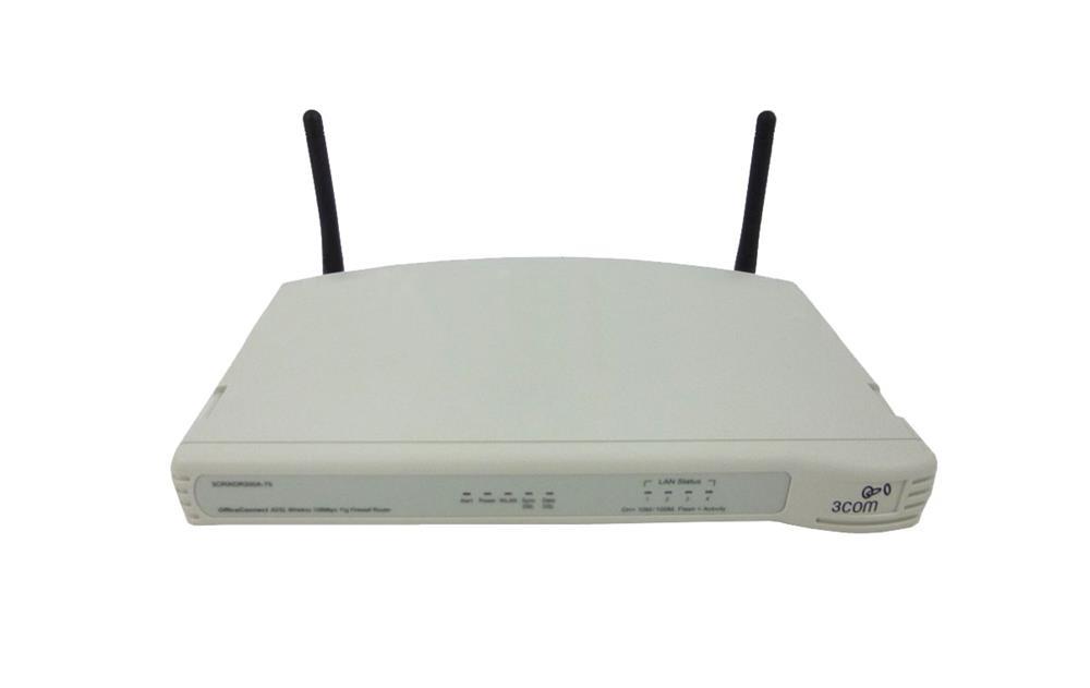 3CRWDR200A-75-US 3Com OfficeConnect ADSL Wireless Firewall Router 4 x LAN 1 x WAN (Refurbished)