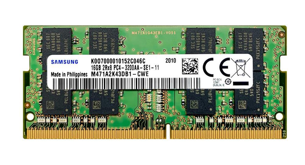 3D-1564N646760-16G 16GB Module DDR4 SoDimm 260-Pin PC4-25600 CL=22 non-ECC Unbuffered DDR4-3200 Single Rank, x8 1.2V 2048Meg x 64 for ASUS TUF Gaming A15 FA506IU-HN148T n/a