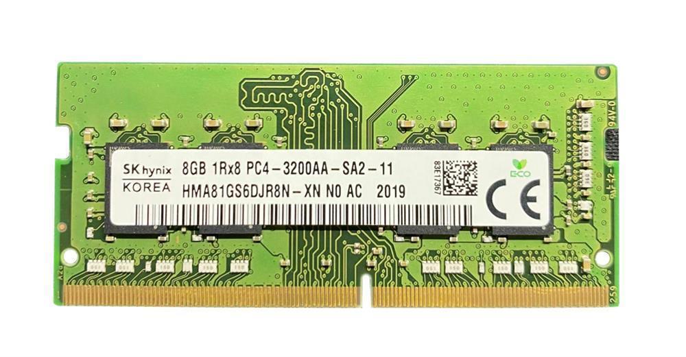 3D-1564N647020-8G 8GB Module DDR4 SoDimm 260-Pin PC4-25600 CL=22 non-ECC Unbuffered DDR4-3200 Single Rank, x8 1.2V 1024Meg x 64 for ASUS TUF Gaming A15 FA506II-HN149T n/a