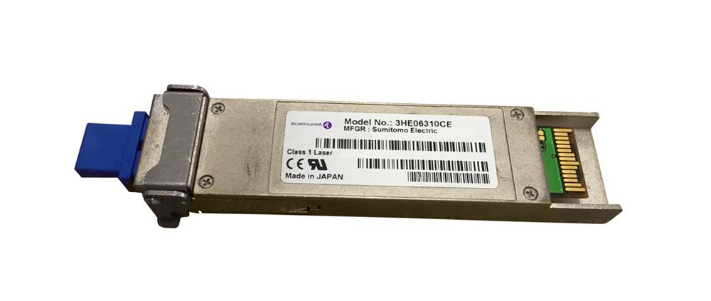 3HE06310CE Alcatel-Lucent 10Gbps 10GBase-CWDM Single-mode Fiber 40km 1551nm LC Connector Digital Diagnostic Monitor Ddm Rohs 6/6 Compliant XFP Transceiver Module (Refurbished)