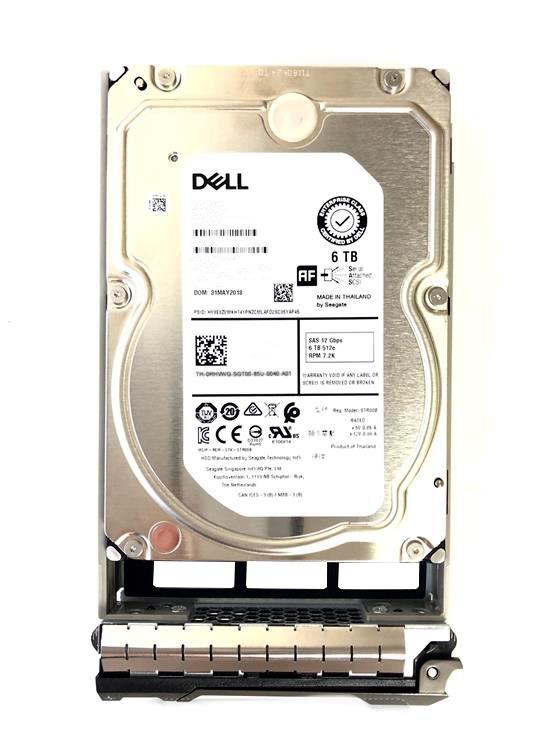 400-ARLI Dell 6TB 7200RPM SAS 12Gbps Nearline 3.5-inch Internal Hard Drive