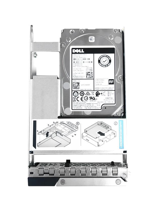 400-ATKH Dell 2TB 7200RPM SAS 12Gbps Nearline 2.5-inch Internal Hard Drive with 3.5-inch Hybrid Carrier for Generation 14 PowerEdge Servers