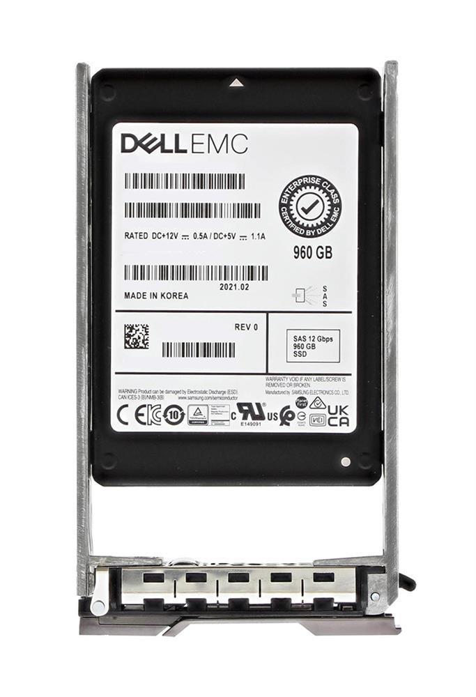 400-AXOW Dell 960GB TLC SAS 12Gbps Read Intensive 2.5-inch Internal Solid State Drive (SSD)