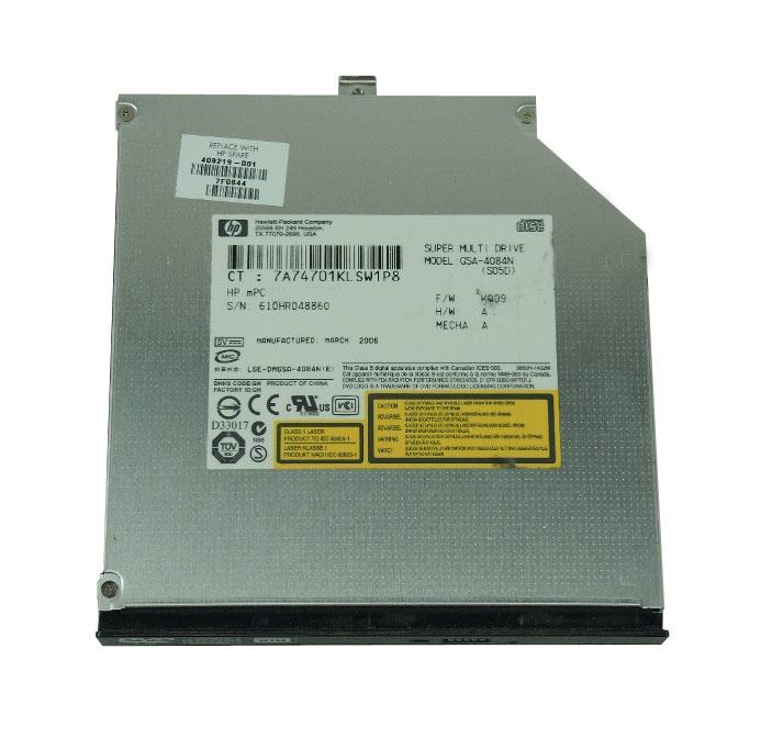 409219-001 HP 16X DVD+/-RW Dual Layer LightScribe Slimline Internal Optical Drive for Notebook