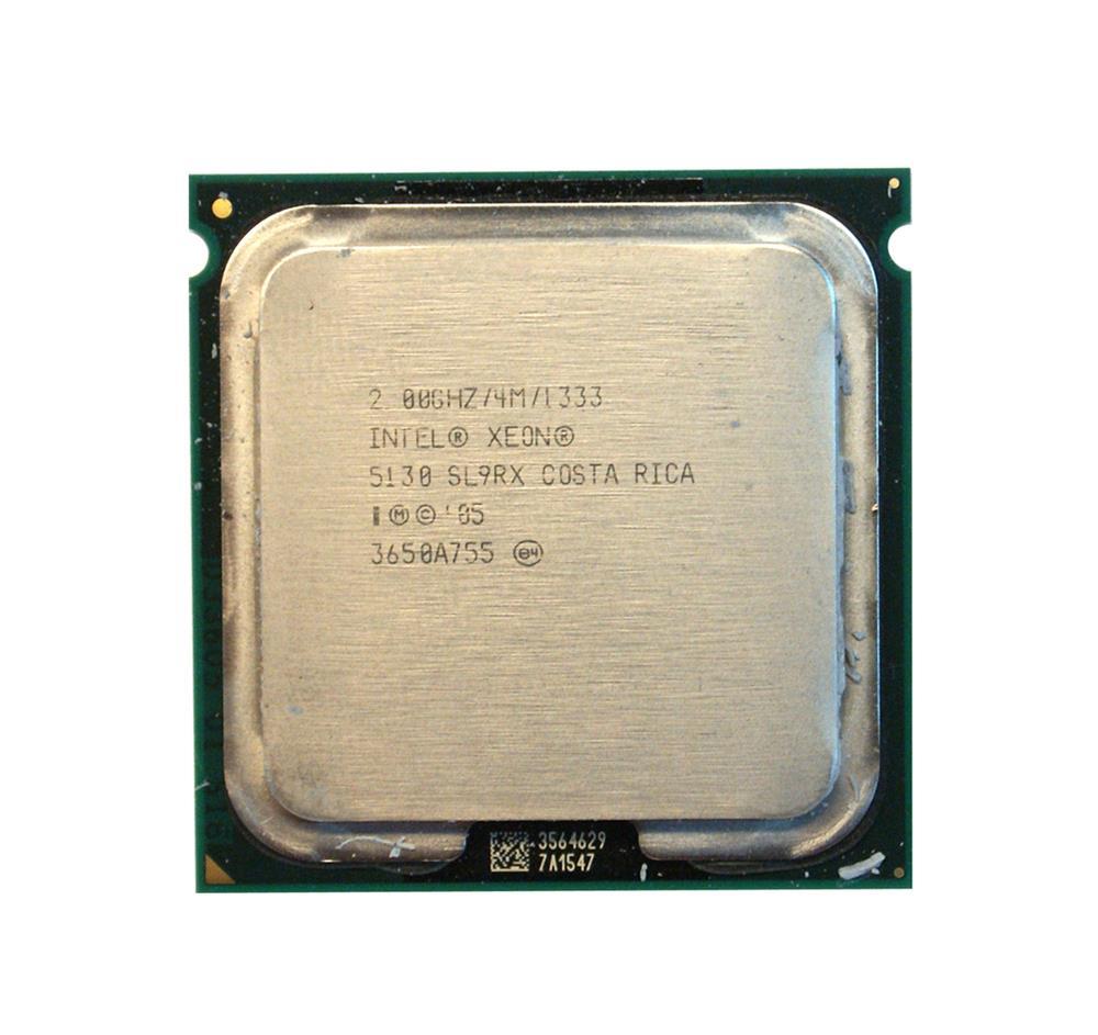 416888-B21 HP 2.00GHz 1333MHz FSB 4MB L2 Cache Intel Xeon 5130 Dual Core Processor Upgrade for ProLiant ML350 G5 Server