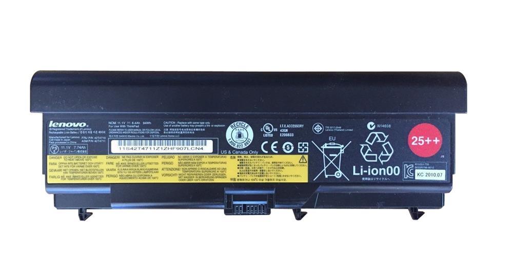 42T4711 IBM Lenovo 6600mAh 9-Cell Battery for ThinkPad T410 T510 Edge 14 (Refurbished)