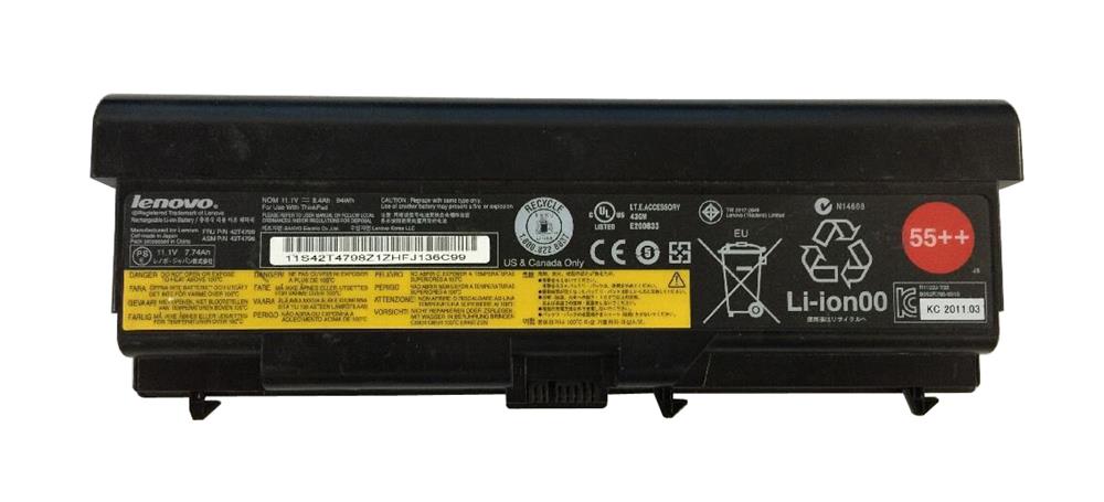 42T4792 IBM Lenovo 6-Cell Battery 55+ for ThinkPad T410 T420 T510 T520 (Refurbished)