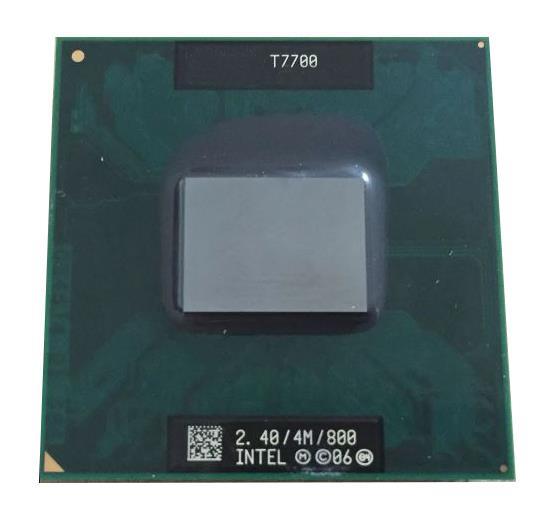 438086-205 HP 2.40GHz 800MHz FSB 4MB L2 Cache Intel Core 2 Duo T7700 Mobile Processor Upgrade