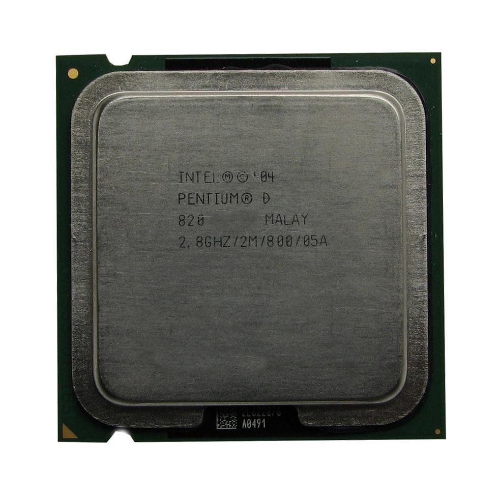 446372-002 HP 2.80GHz 800MHz FSB 2MB L2 Cache Intel Pentium D Dual Core 820 Processor Upgrade