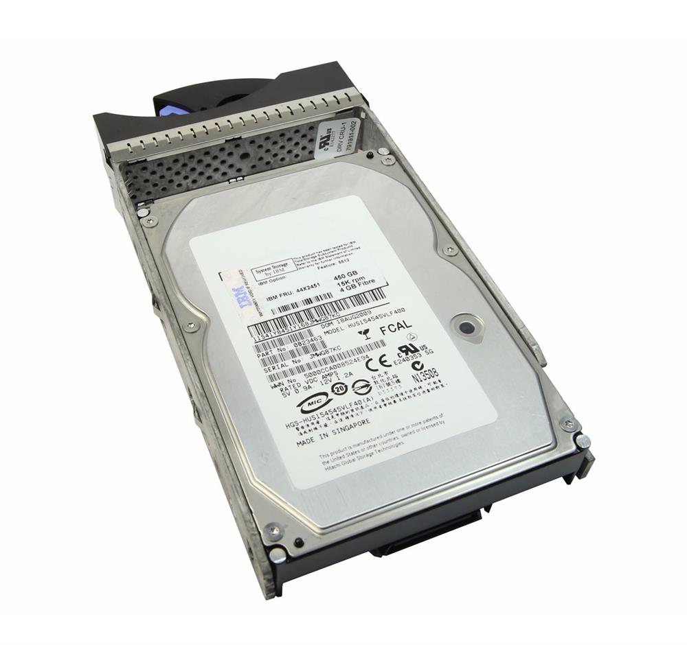 44X2451 IBM 450GB 15000RPM Fibre Channel 4Gbps E-DDM 3.5-inch Internal Hard Drive