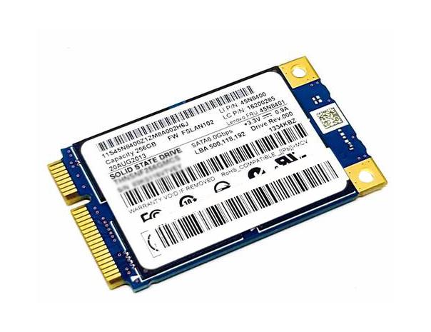 45N8372 Lenovo 256GB MLC SATA 6Gbps mSATA Internal Solid State Drive (SSD)